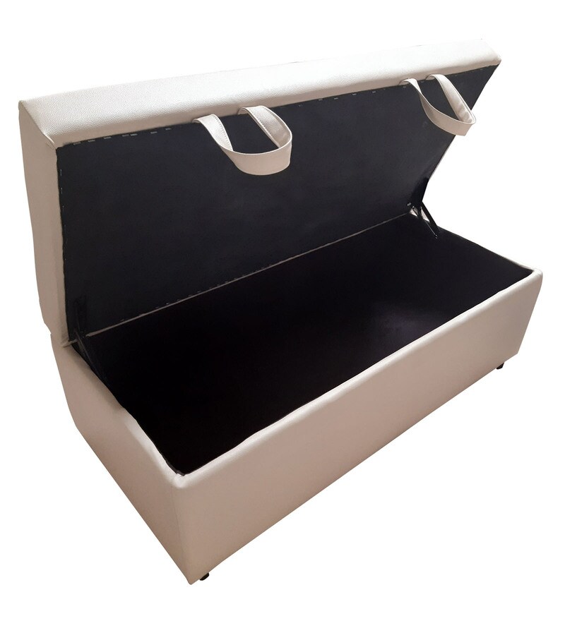 Buy Zolo Ottoman in Beige Finish by Usha Shriram Online Ottomans