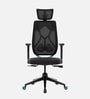 Zodiac Breathable Mesh Ergonomic Chair In Teal Black Colour