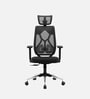 Zodiac Nylon Erognomic Office Chair in Full Black Colour