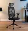 Zodiac Nylon Erognomic Office Chair in Full Black Colour