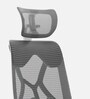 Zodiac Nylon Erognomic Office Chair in White & Grey Colour