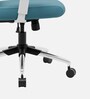 Zodiac Nylon Erognomic Office Chair in White & Teal Colour