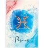 Zodiac Sign Pisces 16"X24" Stretched And Teakwood Framed Art Print
