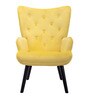 Zoe Wing Chair in Yellow Colour
