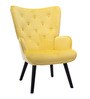 Zoe Wing Chair in Yellow Colour