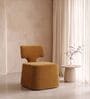 Zoerven Abstract Lounge Chair In Mustard Colour