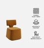 Zoerven Abstract Lounge Chair In Mustard Colour