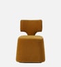 Zoerven Abstract Lounge Chair In Mustard Colour