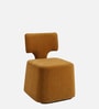 Zoerven Abstract Lounge Chair In Mustard Colour