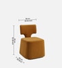 Zoerven Abstract Lounge Chair In Mustard Colour