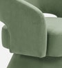 Zoervyn Swivel Lounge Chair In Green Colour