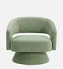 Zoervyn Swivel Lounge Chair In Green Colour