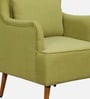 Jairo Fabric Wing Chair In Olive Green Colour
