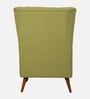 Jairo Fabric Wing Chair In Olive Green Colour