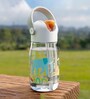 Clear Safari Kids Flip Straw Bottle