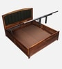 Zolfur Solid Sheesham Wood Bed With Hydraulic Storage