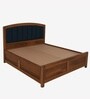 Zolfur Solid Sheesham Wood Bed With Hydraulic Storage