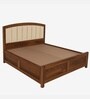 Zolfur Solid Sheesham Wood Bed With Hydraulic Storage