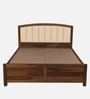 Zolfur Solid Sheesham Wood Bed With Hydraulic Storage