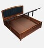 Zolfur Solid Sheesham Wood Bed With Hydraulic Storage