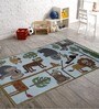 Multicolor Zoo 6 X 4 Feet Woolen Carpet