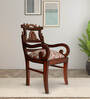 Zorano Teak Wood Arm Chair In Brown Finish (Set of 2)