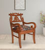 Zorano Teak Wood Arm Chair In Teak Finish (Set of 2)