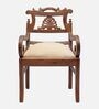 Zorano Teak Wood Arm Chair In Teak Colour (Set of 2)