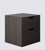 Zoye Bedside Table in Brown Flowery Wenge Finish