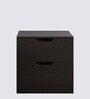 Zoye Bedside Table in Brown Flowery Wenge Finish