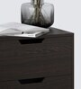Zoye Bedside Table in Brown Flowery Wenge Finish