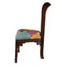 Zrava Teak Wood Slipper Chair in Walnut Colour