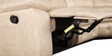Zurich Fabric Lounger With 2 Manual Recliner in Beige Colour