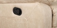 Zurich Fabric Lounger With 2 Manual Recliner in Beige Colour