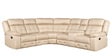 Zurich Fabric Lounger With 2 Manual Recliner in Beige Colour