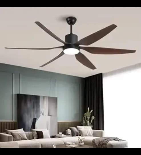 Zuno Smart Fan Brown Metal , Google & Alexa Remote & App Control
