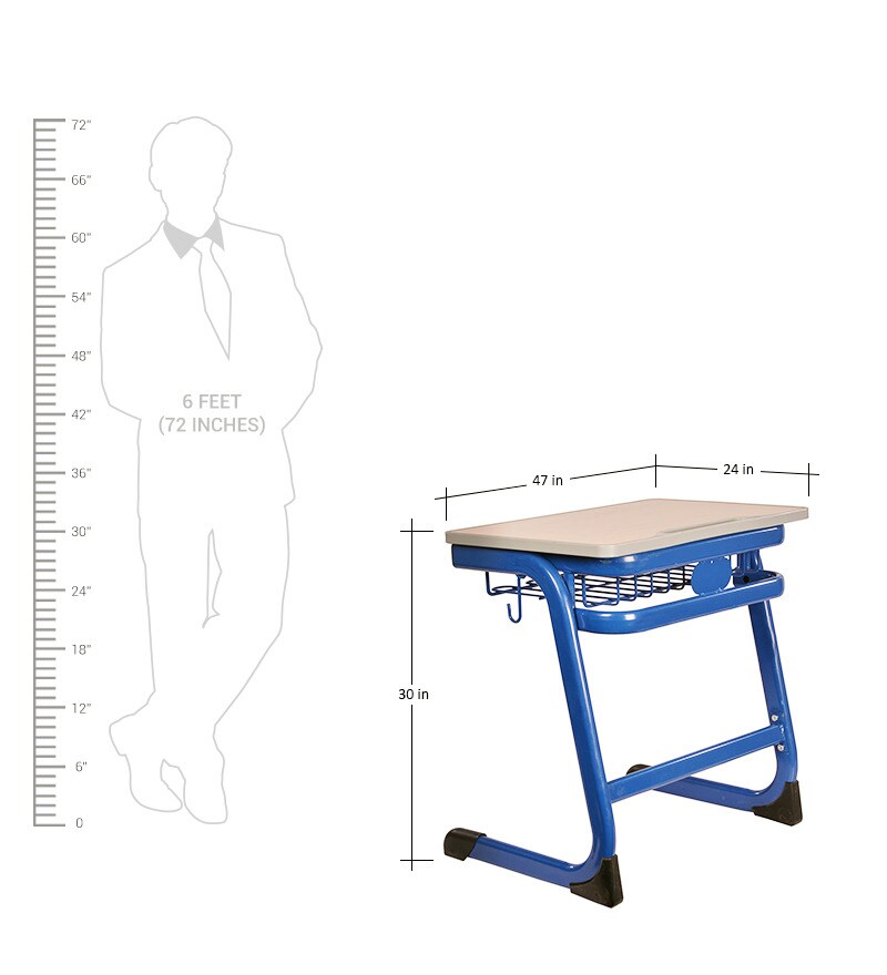 Buy Zuma Kids Desk in Blue Colour by Picano Online Kids Study Tables