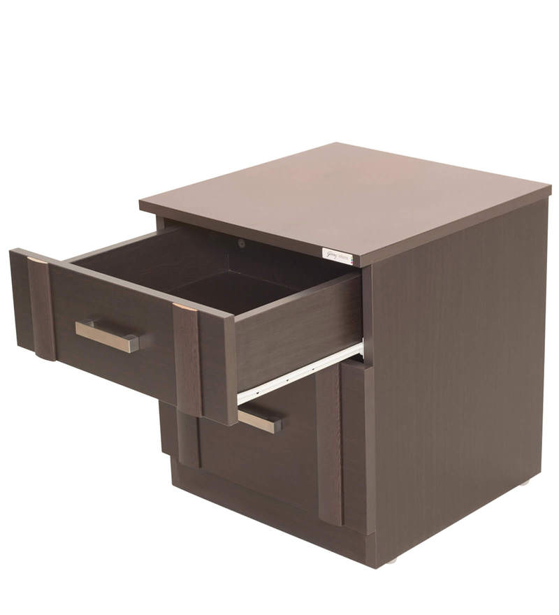 Buy Zurina Bedside Table in Wenge Colour by Godrej Interio Online