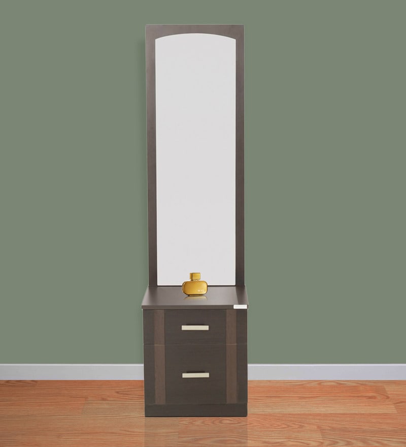 Buy Zurina Dressing Table With Stool In Wenge Colour By Godrej