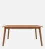 Zufa Solid Wood 6 Seater Dining Set In Midas Gold Finish