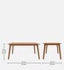 Zufa Solid Wood 6 Seater Dining Set In Midas Gold Finish