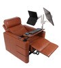 Zuum Leather Motorized 1 Seater Recliner in Whiskey Tan Colour