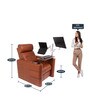 Zuum Leather Motorized 1 Seater Recliner in Whiskey Tan Colour