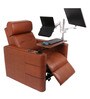 Zuum Leather Motorized 1 Seater Recliner in Whiskey Tan Colour