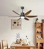 Zuno Smart Fan Brown Metal , Google & Alexa Remote & App Control