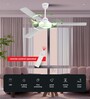 Zunpulse Falco 5 Star Rated High Speed (White) 1200 mm BLDC Motor with Remote 3 Blade Ceiling Fan (White)