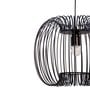 Zura Bubble Pressed Black Hanging Light