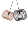 Zura Bubble Pressed Black Hanging Light