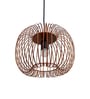 Zura Bubble Pressed Brown Hanging Light