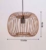 Zura Bubble Pressed Brown Hanging Light